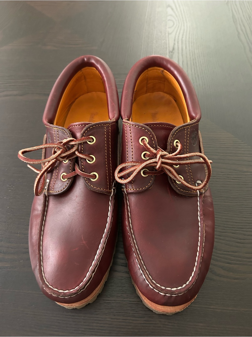 TIMBERLAND HAND SEWN LEATHER LUG BOAT SHOE SIZE 11 - Picture 5 of 11